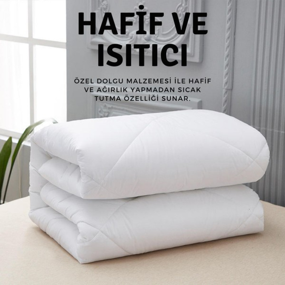 Seburam Micro Çift Taraflı Yorgan - Kışlık Termal Yorgan - Tek Kişilik Çift Kişilik Yorgan - Beyaz - 155 x 215 cm Yorgan Fiyatı