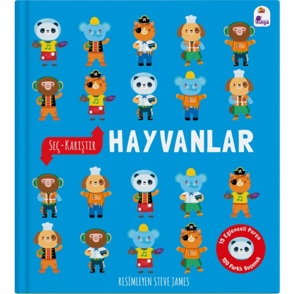 Seç – Karıştır : Hayvanlar (15 Eğlenceli Parça, 120 Farklı Seçenek) Çocuk Öykü Fiyatı