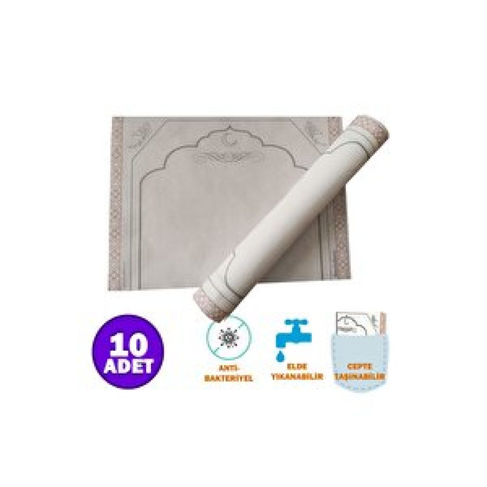 SecdeBant Perisfer Yıkanabilir Tek Kullanımlık Seccade Antibakteriyel Kumaş Cep Boy 30x40 Cm 10'lu Rulo Seccade Fiyatı