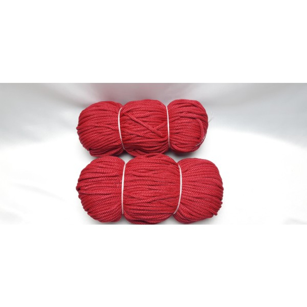 Seçilir 2 Çile 6 mm Kırmızı Polyester Hamak Salıncak Makrome Ip (Takribi 1500 Gr) Oyun & Hobi Fiyatı