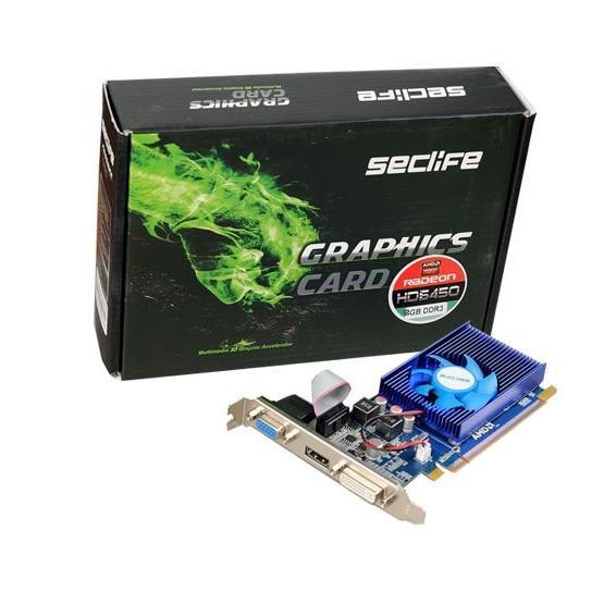 Seclife HD6450 2GB DDR3 64Bit 16X HDMI DVI VGA Ekran Kartı