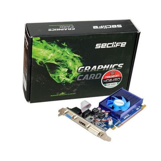 Seclife HD6450 2GB DDR3 64Bit 16X HDMI DVI VGA Ekran Kartı