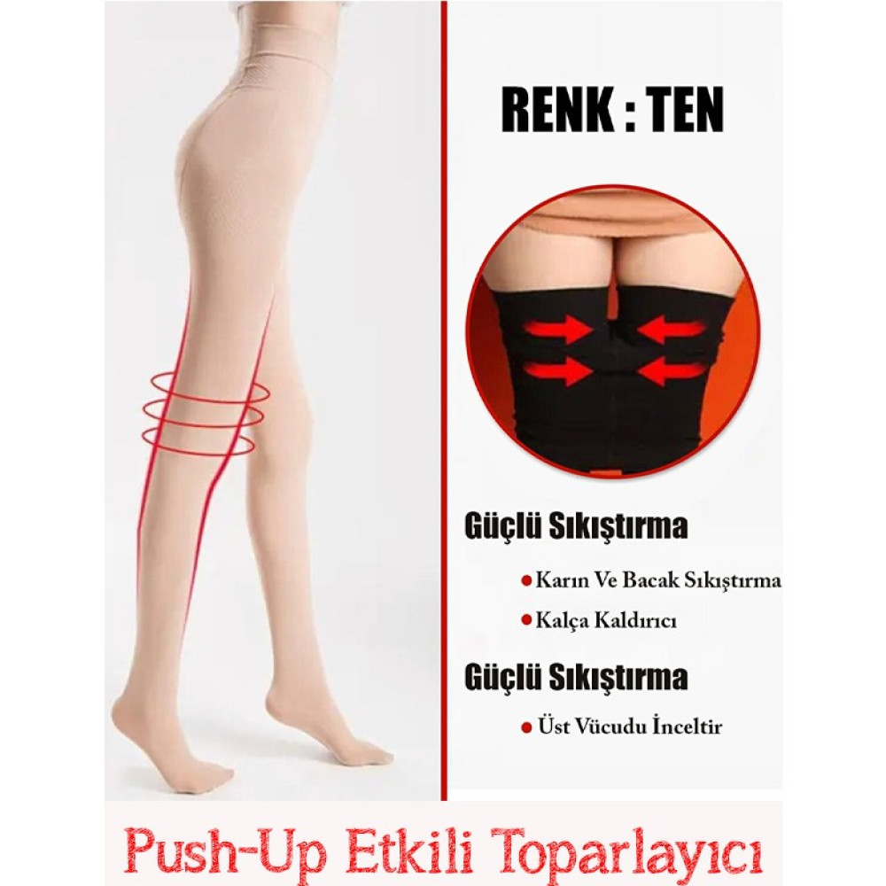 Secret Moda Anında 5 cm Incelten Sıkılaştırıcı Toparlayıcı Ten Korse Çorap Bayan Korse Fiyatı