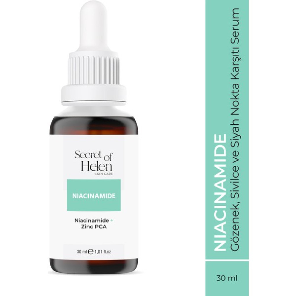 Secret Of Helen Niacinamide Serum 30 ml |siyah Nokta, Sivilce, Akne, Leke Karşıtı|zinc Pca, Niasinamid Oto Boyaları Fiyatı