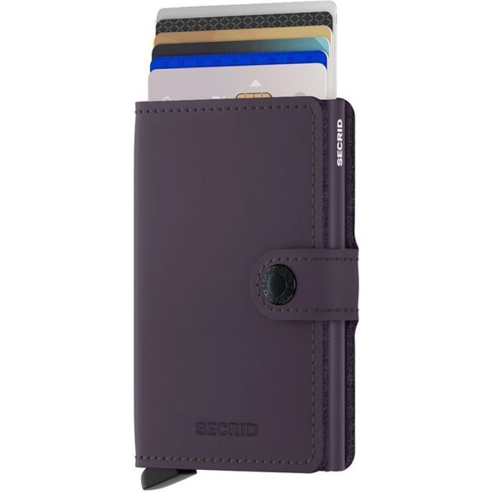 Secrid Miniwallet Matte Dark Purple - Mat Koyu/mor Orjinal Avrupa Derisi Cüzdan Erkek Cüzdan Fiyatı