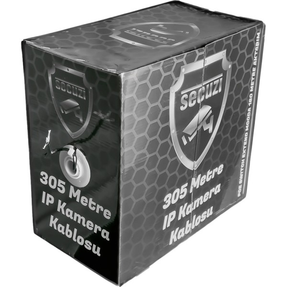 Secuzi 305M 24AWG Pu/cca Cat5 Ip Kamera Kablosu - 305 m Oto Boyaları Fiyatı