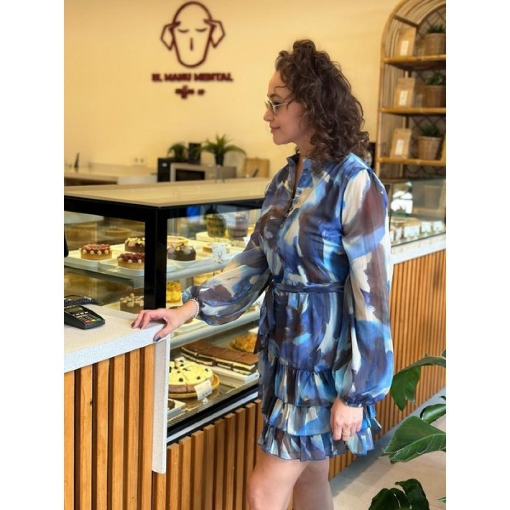 Seda Aslan Butik Etek Ucu Katlı Şifon Elbise Elbise Fiyatı