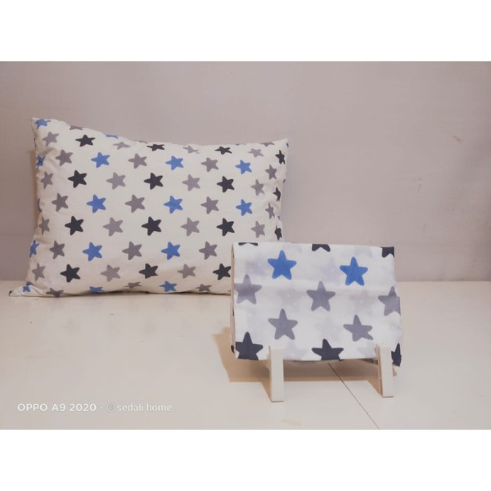 Sedali Home Mavi Yıldızlı Yastık Kılıfı 1 Adet - 50 x 70 cm Yastık Kılıfı Fiyatı