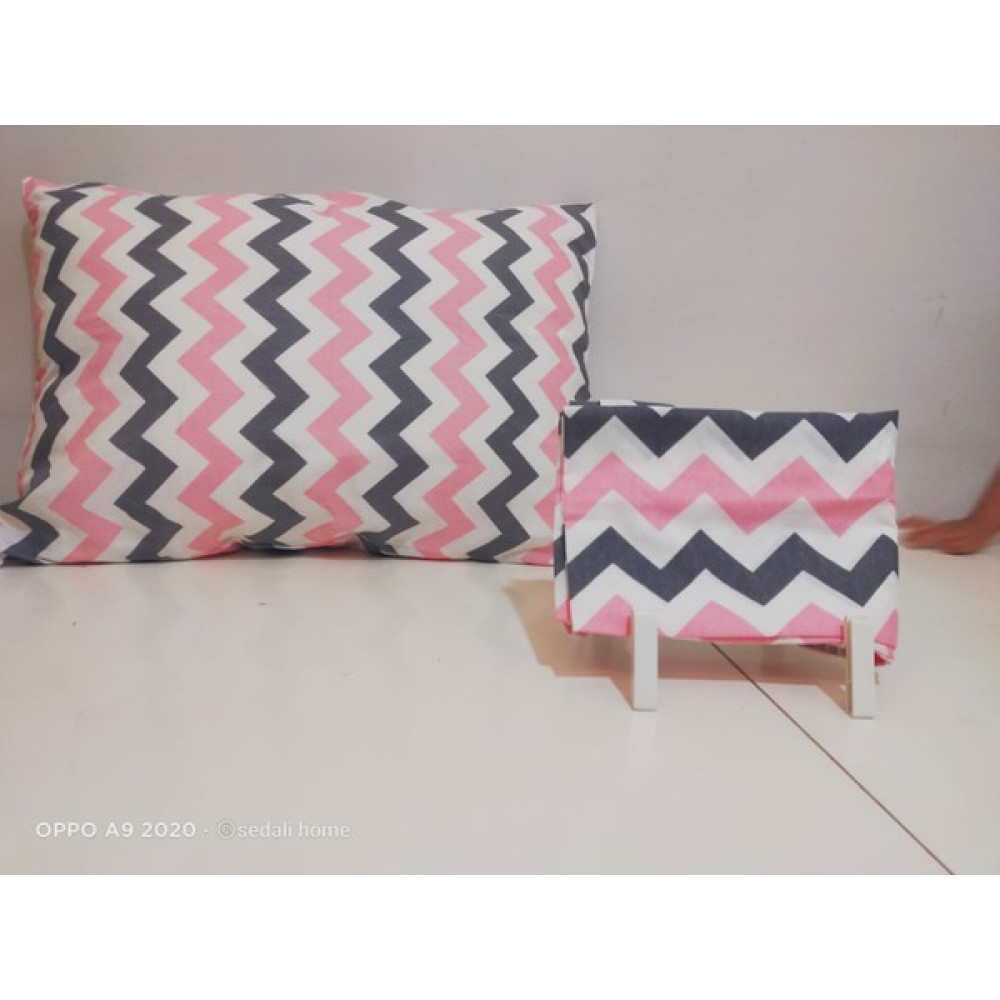 Sedali Home Pembe Zigzag Yastık Kılıfı 1 Adet - 50 x 70 cm Yastık Kılıfı Fiyatı