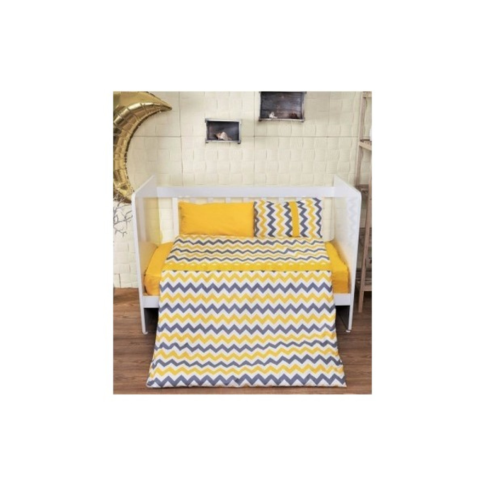 Sedali Home Sarı Zikzak Desenli Bebek Nevresim Takımı - 100 x 150 cm Oto Boyaları Fiyatı