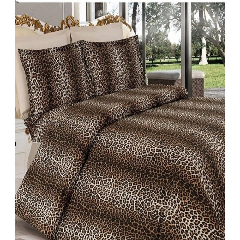 Sedali Home Set - Leopar Desenli Battal Boy Nevresim Seti - Renkli - 200 x 230 cm Nevresim Takımı Fiyatı