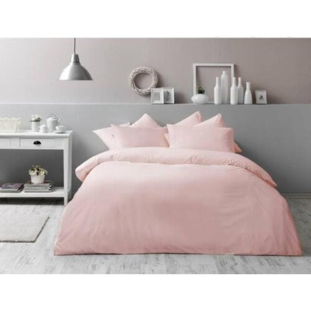 Sedali Home Set - Pembe Renk Çift Kişilik Nevresim Seti - Pudra - 180 x 230 cm Nevresim Takımı Fiyatı