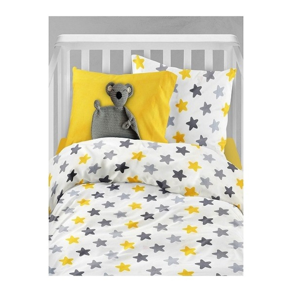 Sedali Home Set - Sarı Yıldız Çift Kişilik Nevresim Seti - Renkli - 180 x 230 cm Nevresim Takımı Fiyatı