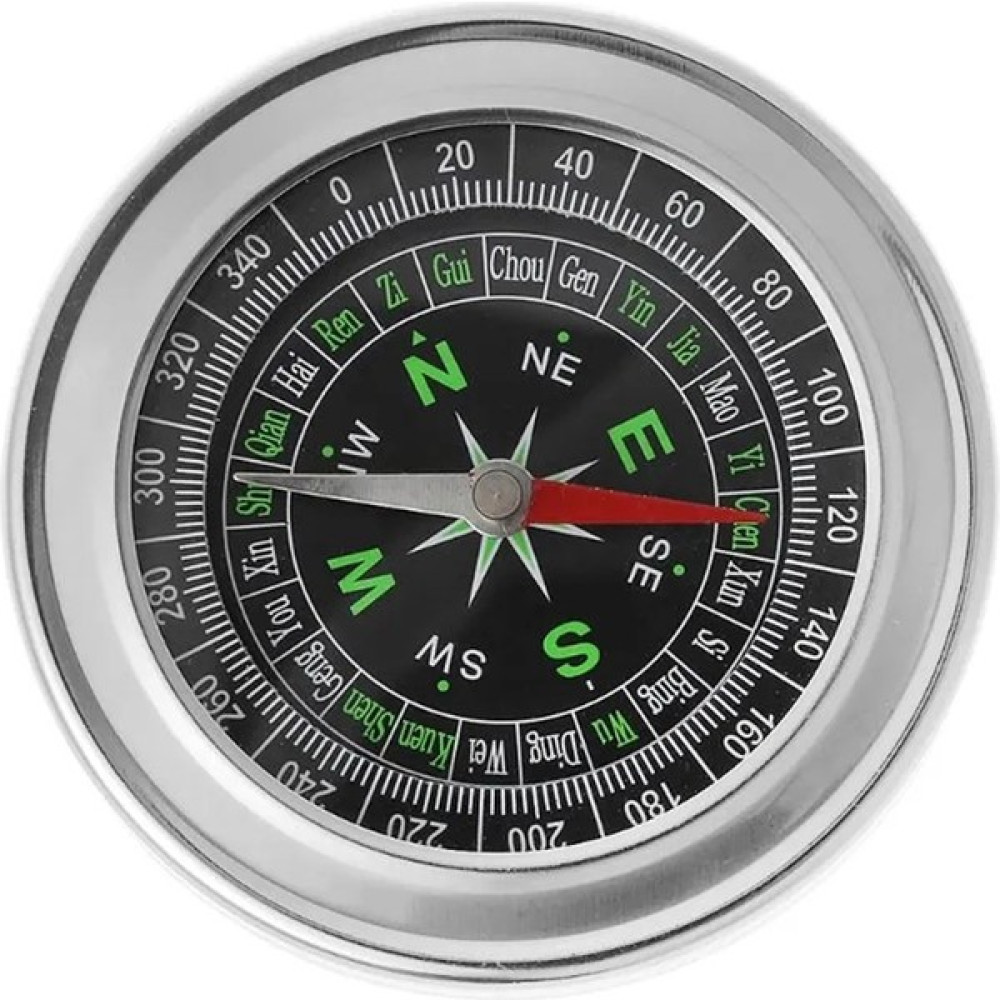 Sedef Silver Büyük Boy Paslanmaz Çelik Askeri Manyetik Feng Shui Seyahat Pusula Pusula Fiyatı
