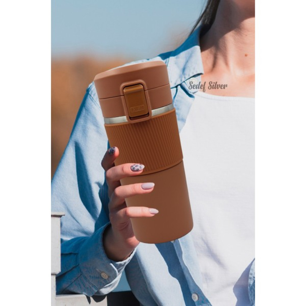 Sedef Silver Kaydırmaz Lastikli Kilitli Kapak ve Süzgeç Fitreli 304 Paslanmaz Çelik 400 ml Küçük Çay Kahve Bardak Termos Mug Thermos 622 Kamp Mutfağı Fiyatı