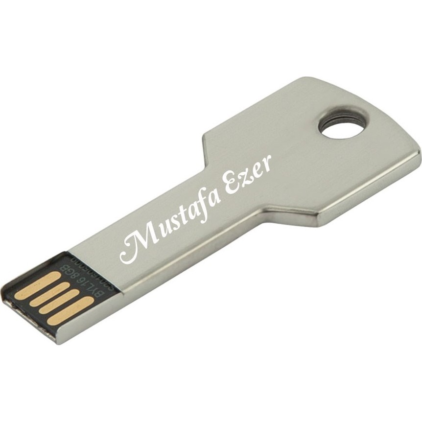 Sedef Silver Kişiye Özel Anahtar Şeklinde Metal Kutulu Hediyelik USB Flash Bellek 32 GB RAM Bellekler Fiyatı