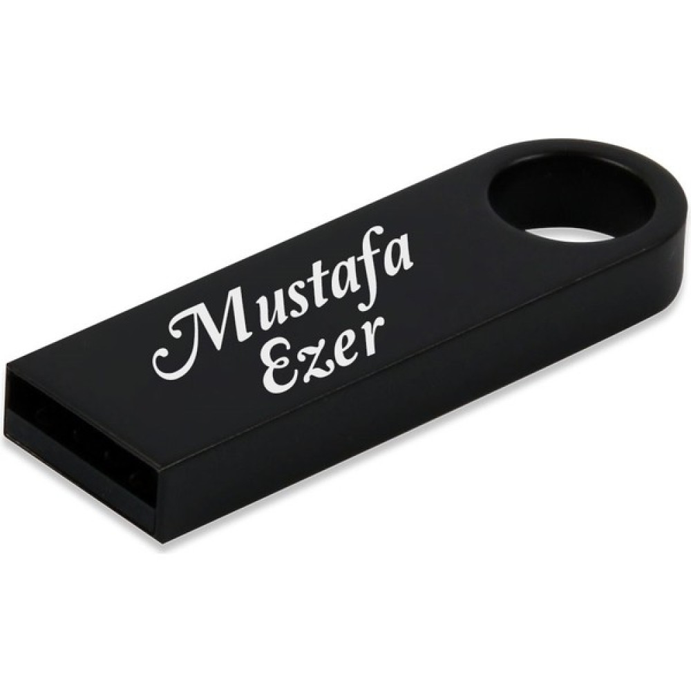 Sedef Silver Kişiye Özel Anahtarlık Zincirli Hediyelik Kutulu USB Flash Bellek 32 GB - Siyah Flash Bellekler Fiyatı