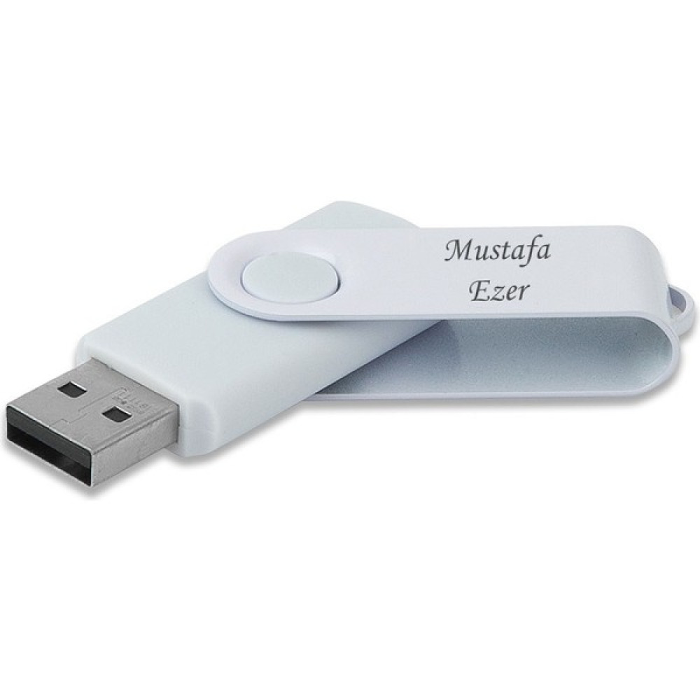 Sedef Silver Kişiye Özel Hediyelik Plastik Kutulu USB Flash Bellek 32 GB - Beyaz Flash Bellekler Fiyatı