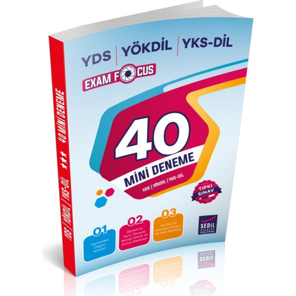 Sedil Academy Publishing YDS YÖKDİL 40 Mini Deneme YDS Fiyatı