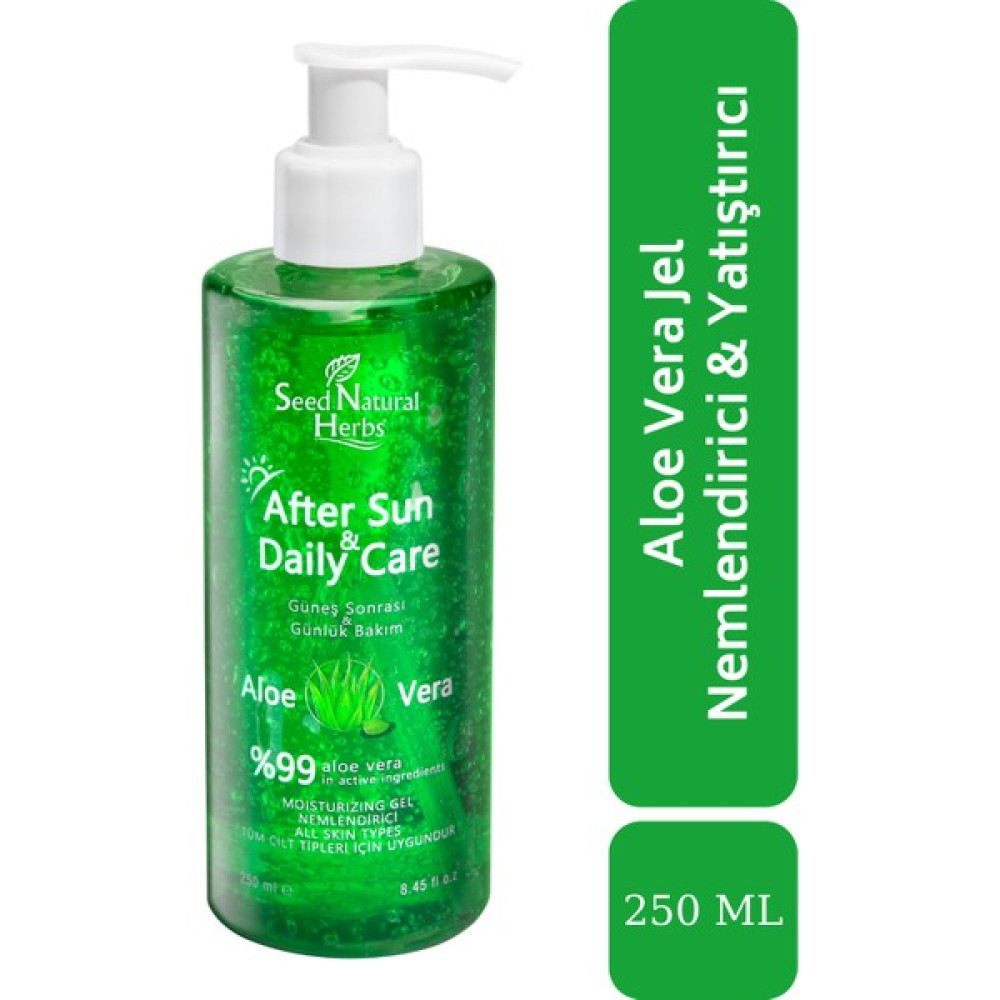 Seed Natural Herbs Aloe Vera Nemlendirici Dinlendirici Jel 250 ml Güneş Kremleri ve Losyonları Fiyatı
