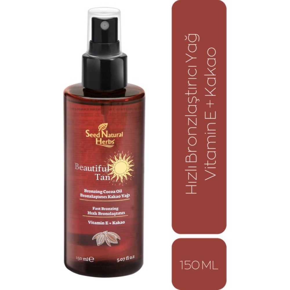 Seed Natural Herbs Hızlı Bronzlaştırıcı Kakao Özlü Güneş Yağı 150 ml Oto Boyaları Fiyatı