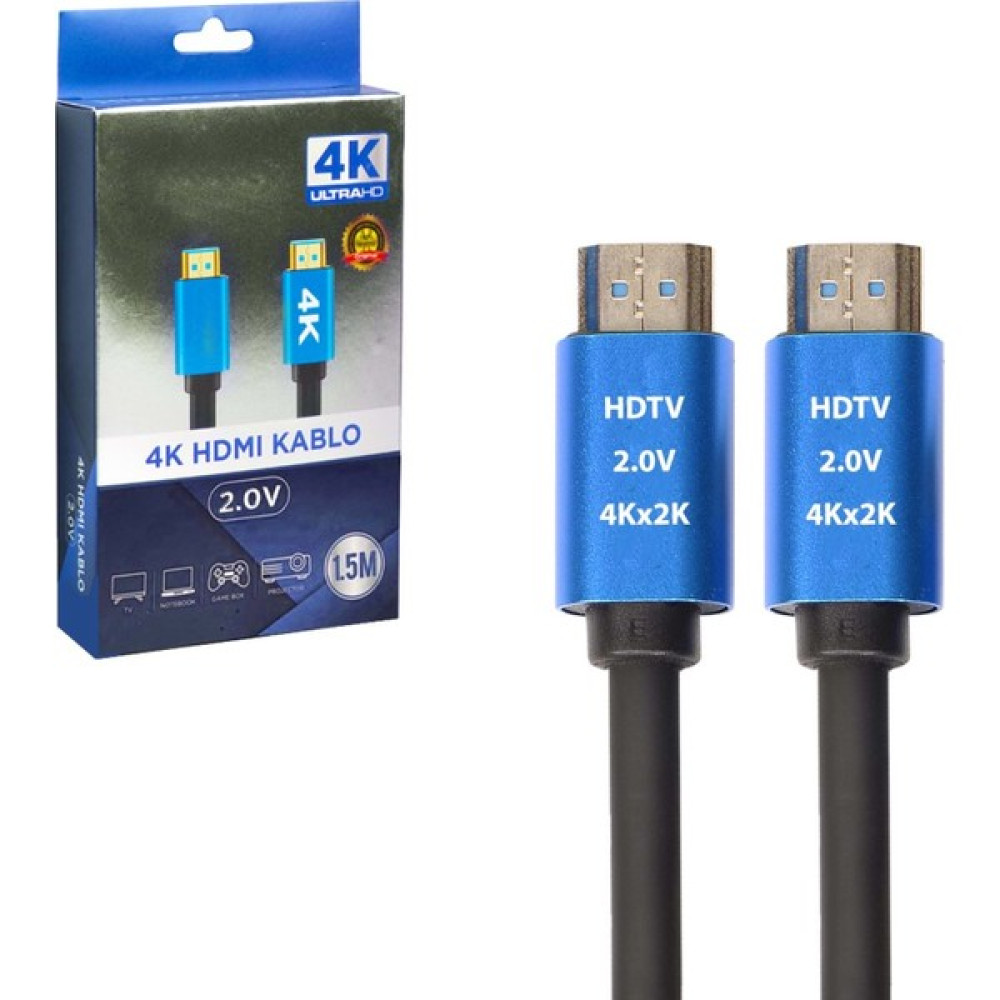 Seenergy HDMI Kablo Gold 2.0V 2K 4K HDTV 1.5 mt SE-015M4K HDMI Kablo Fiyatı