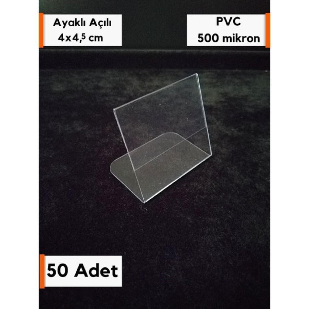 Şeffaf Etiket 50 adet Pvc Şeffaf Etiketlik Ayaklı Açılı Pvc Etiketlik Etiket Cebi Ürün Etiketliği Isimlik Ürün Bilgilendirme Aparatı Şeffaf İsimlik... Plastik Kart Malzemeleri Fiyatı