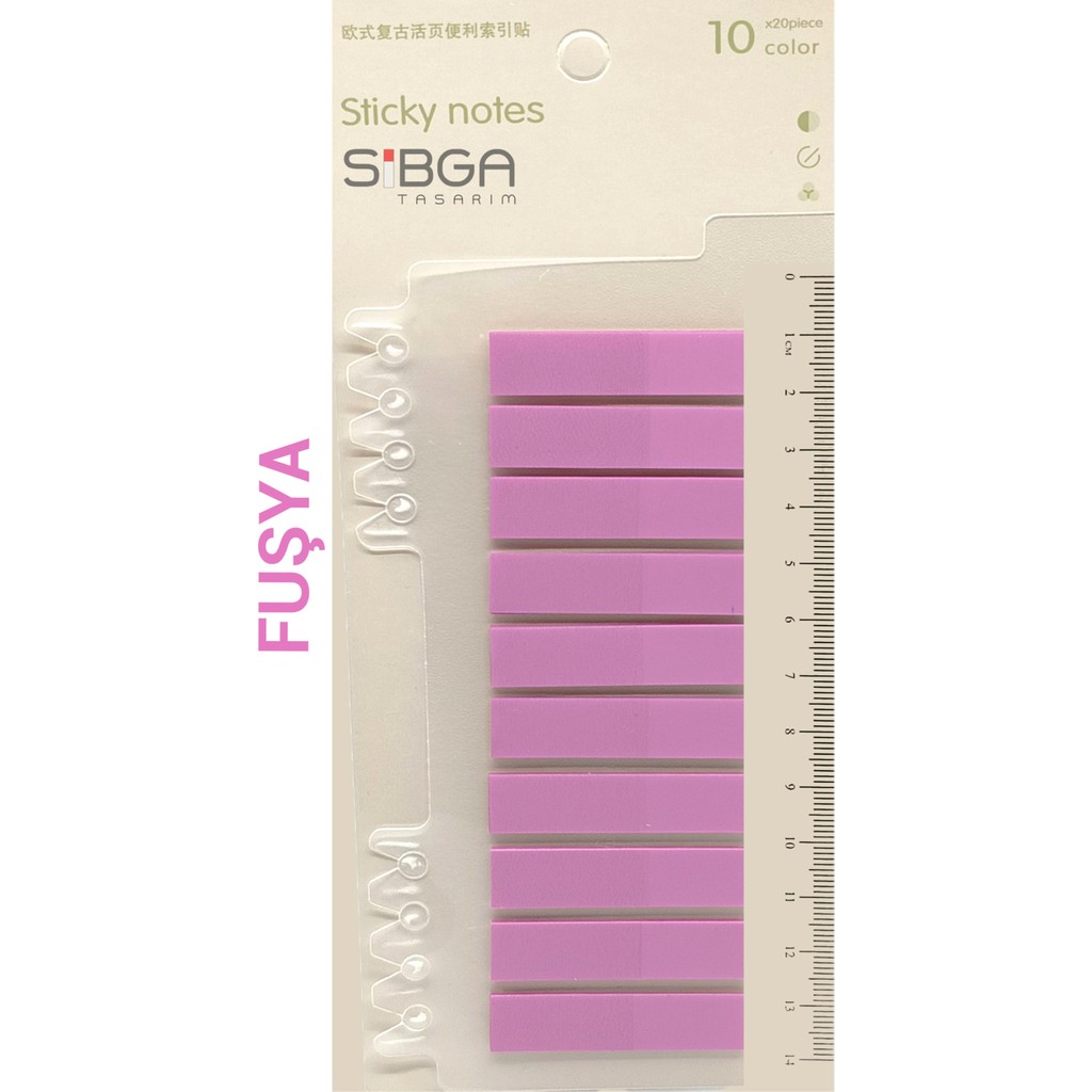 Şeffaf Fuşya Rengi Postit Post-It Post It. Kitap Ayracı Ayraç Postit Sticker 200 Yaprak Diğer Fiyatı