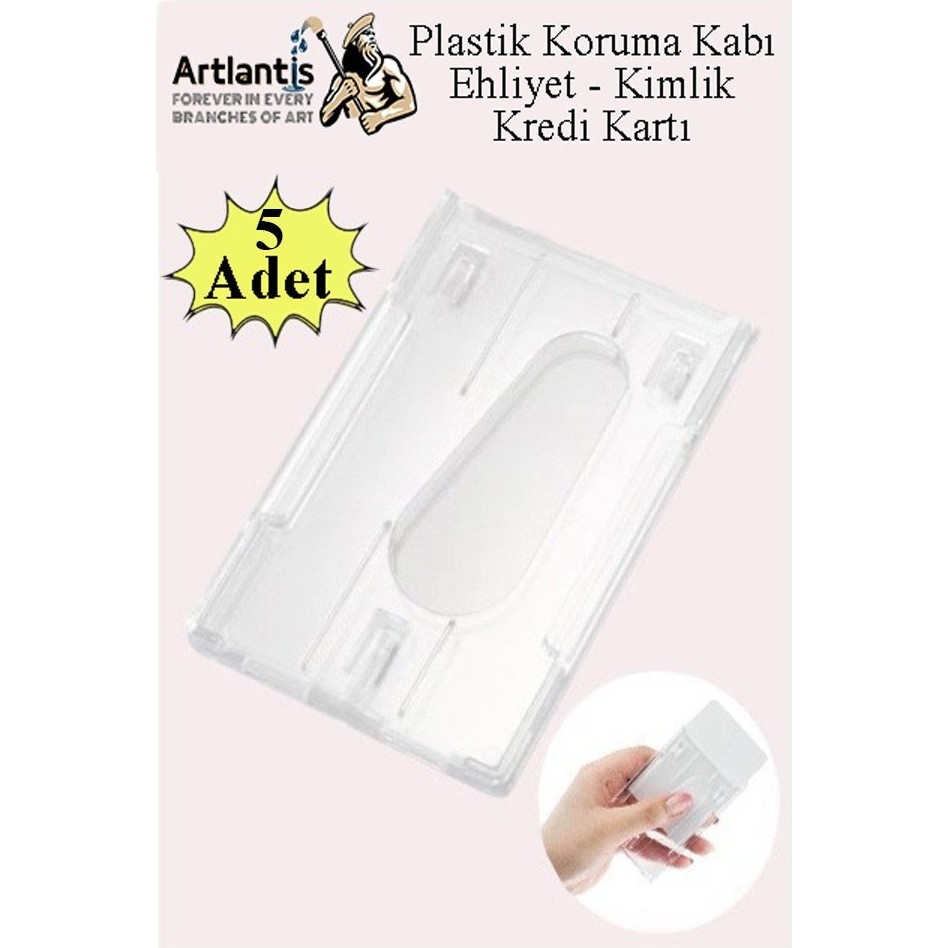 Şeffaf Kart Kılıfı Kimlik Ehliyet Kredi Kartı Koruyucu 5 Adet Pvc Plastik Kart Koruma Kabı - Standart Okul Etiketi Fiyatı
