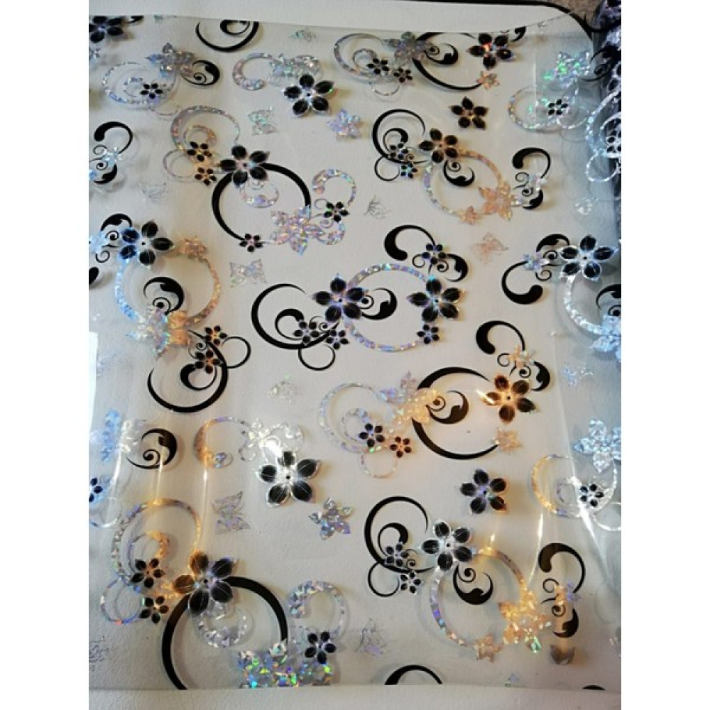 ŞEFFAF MASA ÖRTÜSÜ 1,7 mm 80 cm x 130 cm Kalın DESENLİ Pvc Kaymaz Masa Örtüsü Koruyucu ÇİÇEK - 80 x 130 cm Masa Örtüsü Fiyatı