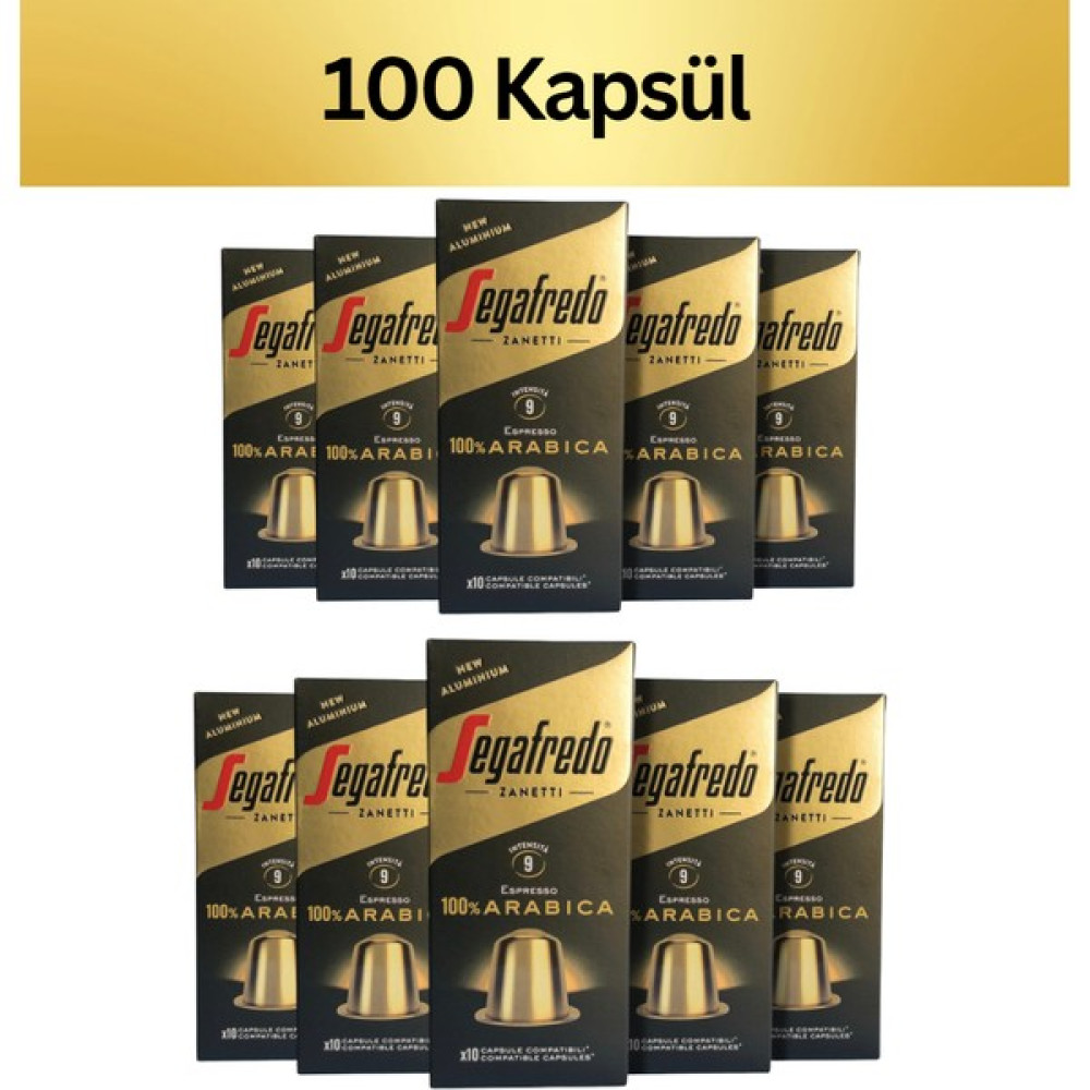 Segafredo %100 Arabica Nespresso Uyumlu Kapsül Kahve 100 Adet Diğer Fiyatı