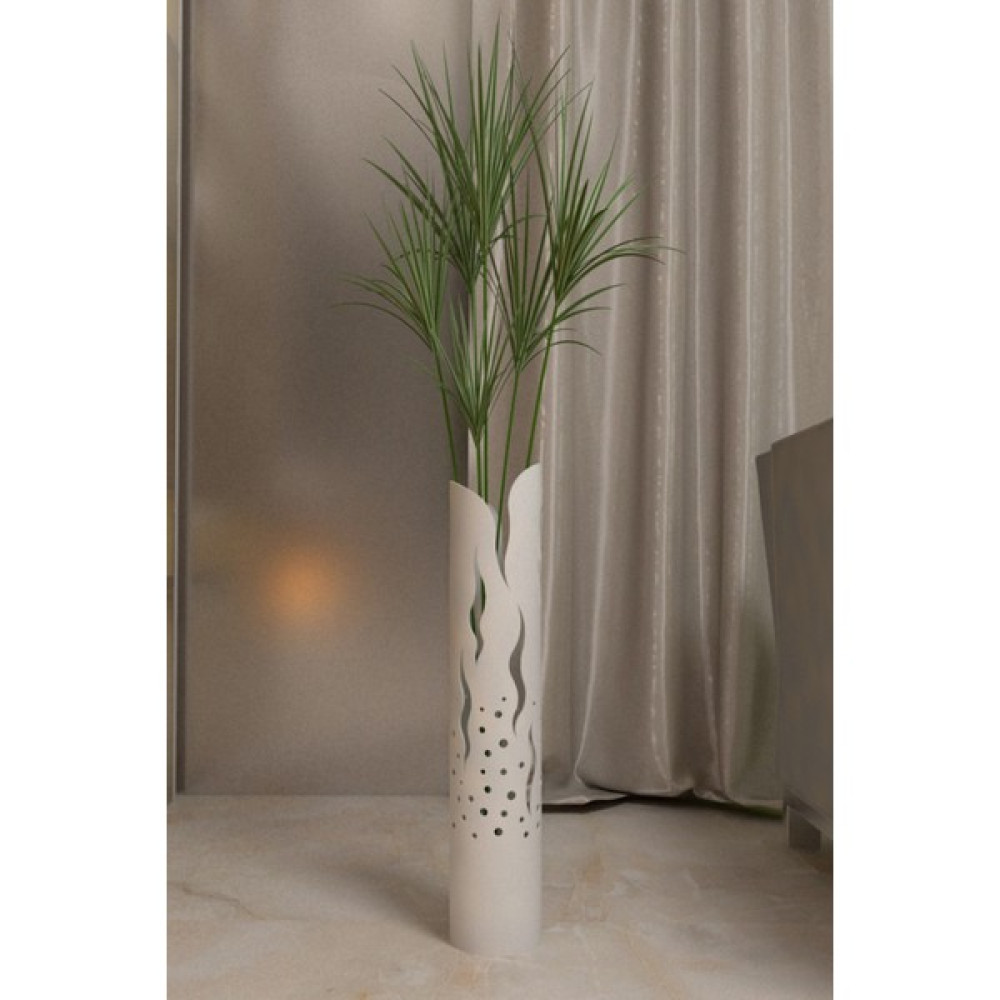 Segi Home Decor Uzun Büyük Metal Vazo Beyaz Renk Yükseklik 60 cm Genişlik 11,4 cm Pampas Için Vazo Çiçek Vazosu Vazo Fiyatı