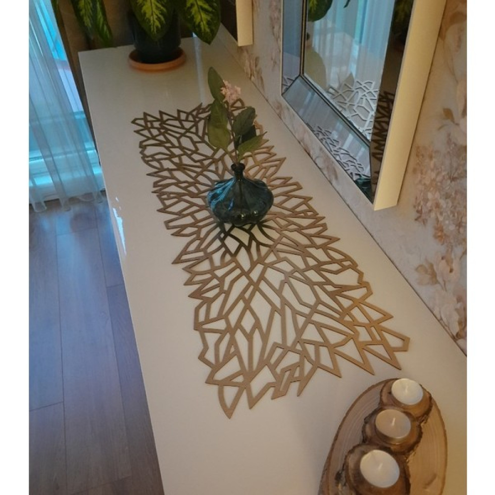 Sehara Runner - Masa Örtüsü - Sehpa Örtüsü - Suni Deri - 5 Parça - 33 x 100 cm Amerikan Servis Fiyatı