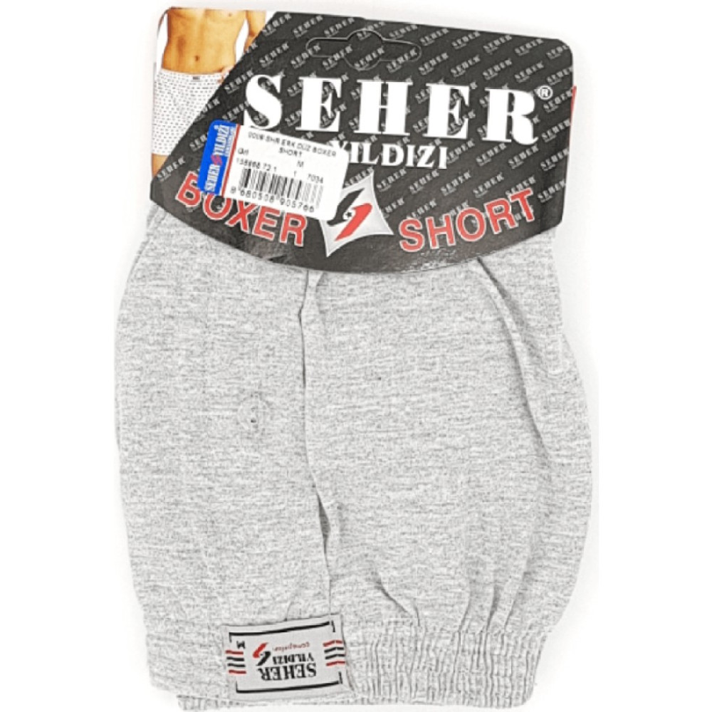 Seher 6 Adet Gri Renk Penye Boxer Erkek Boxer Fiyatı