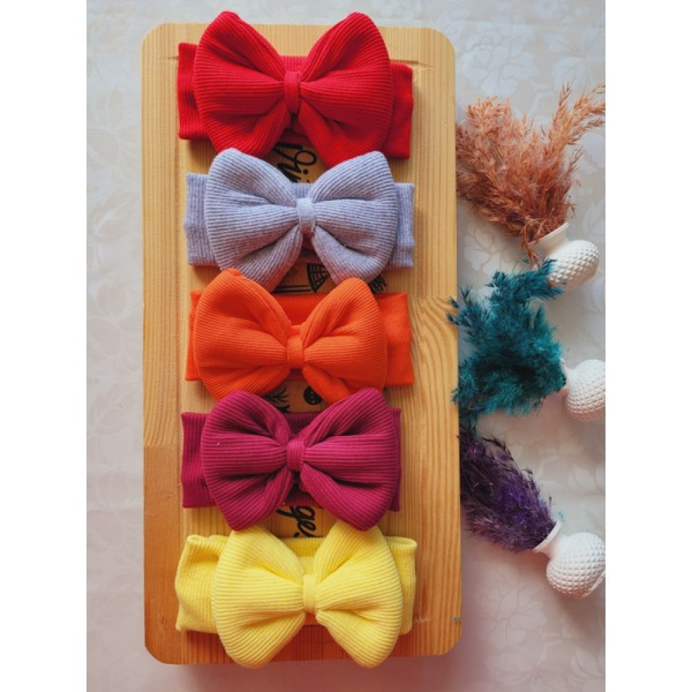 Seher Bebe Butik Bebek Fiyonklu Bandana 5'li Set Bebek Saç Bandı Fiyatı