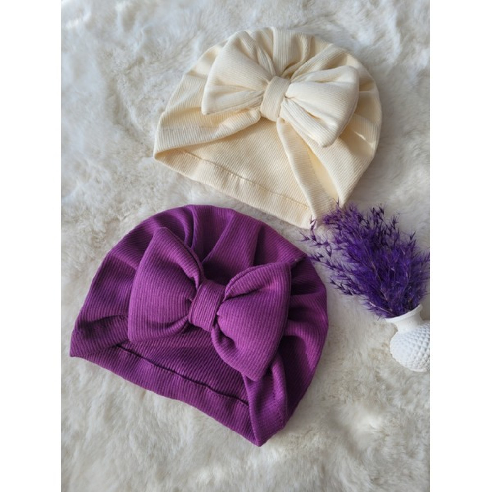 Seher Bebe Butik Kız Çocuk & Bebek Fiyonklu Bone 2'li Set Bebek Saç Bandı Fiyatı