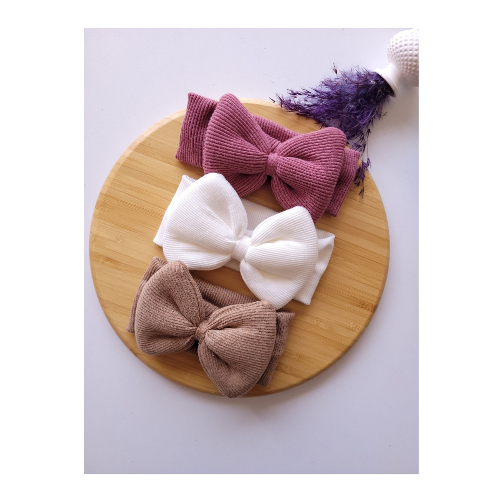 SeherBebeButik Kız Bebek & Çocuk Fiyonklu Bandana 3lü Set 0-2 Yaş Beden Toka, Taç & Saç Bandı Fiyatı