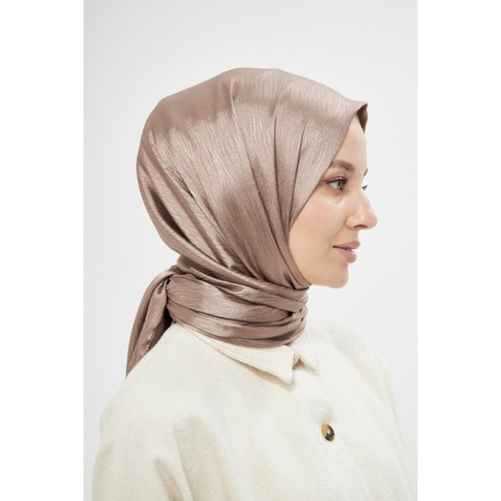 Şehr-i Şal Sakafashion Jakarlı Ağaç Kabuğu Desenli Şal - Kahve Şal / Fular & Eşarp Fiyatı