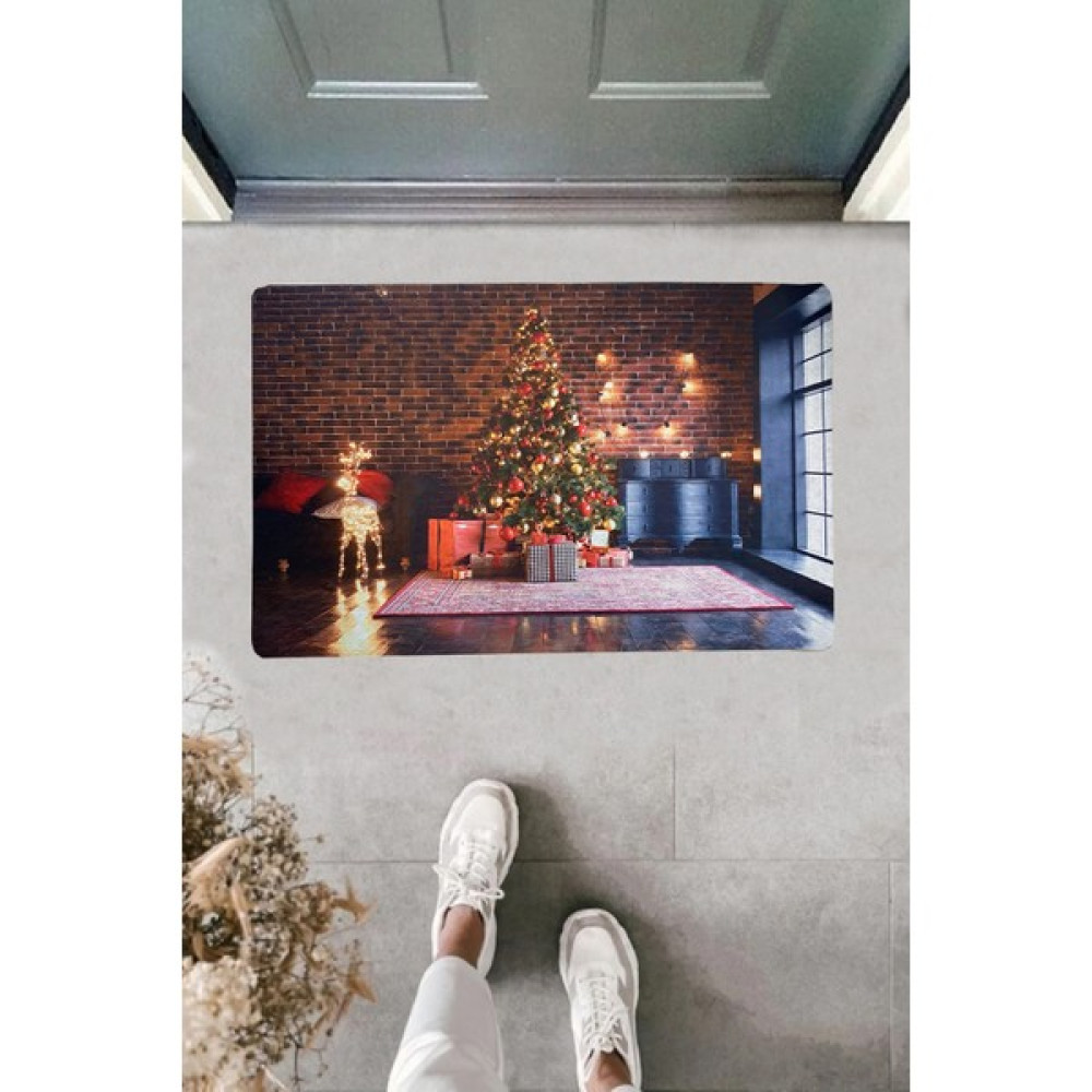 Şehrazat Home Dolce Yılbaşına Özel Hediyelik Kırımızı Kapı Önü Paspası Noel 4646 45 x 70 cm - Kırmızı Oto Boyaları Fiyatı