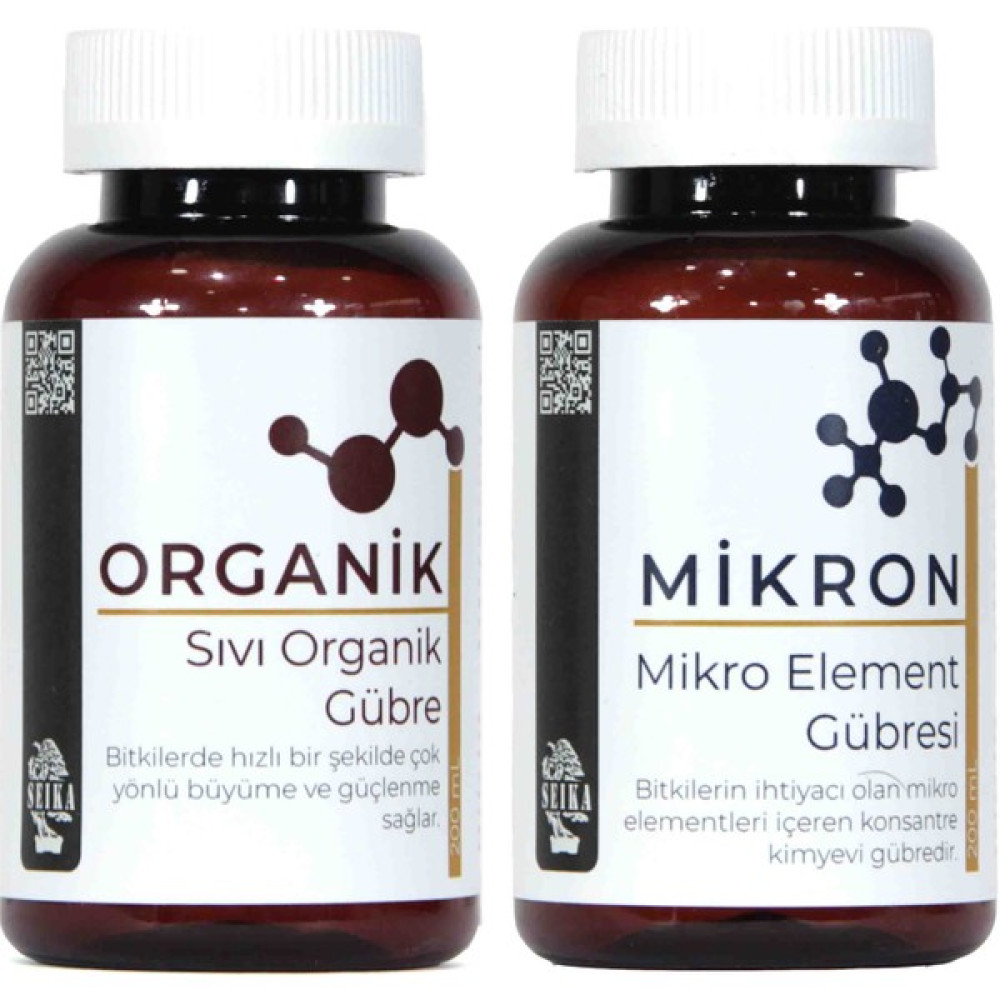 Seika Kolay Paket - Organik + Mikron (2X200 Ml) - Beyaz Gübre Fiyatı