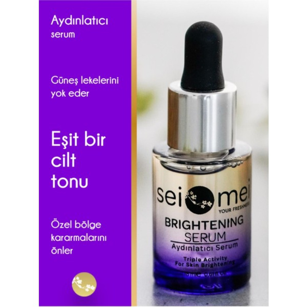 Seimei Cosmetic Sei Mei Brightening Serum Aydınlatıcı Serum C,e,f Vitamini Serum Leke Serumu Cilt Tonu Eşitleyici Anti-Aging / Yaşlanma Karşıtı Fiyatı
