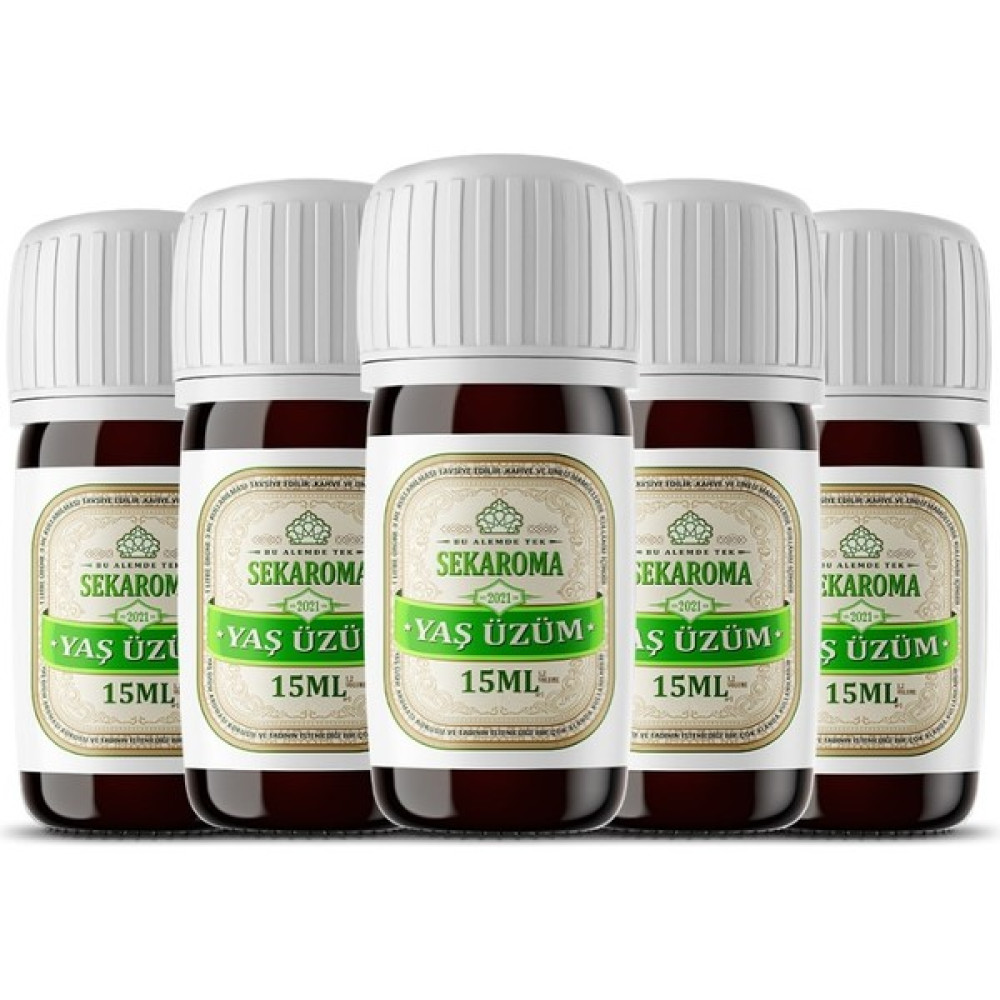 Sek Aroma Tekirdağ Yaş Üzüm Aroması 15 ml (5 Litreye Uyumlu) 5X15ML+Test Kiti Hediyeli - 5 Adet Oto Boyaları Fiyatı