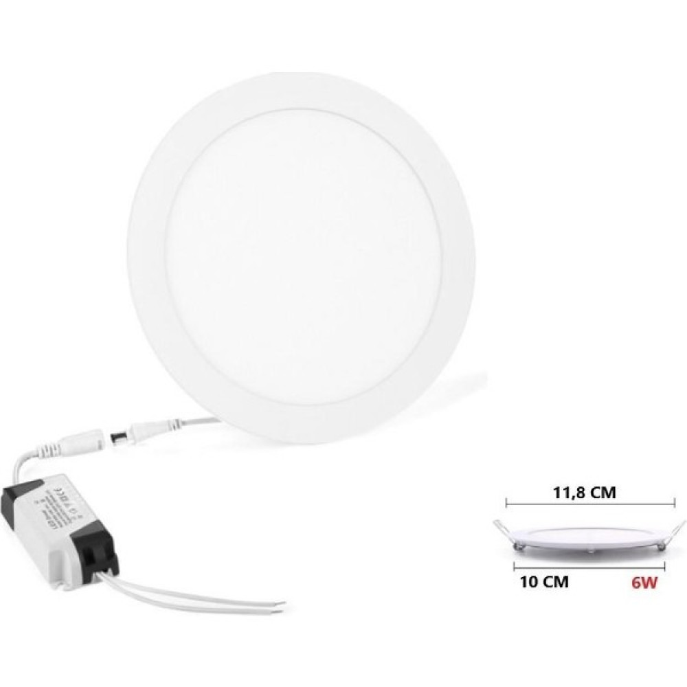 Sekatech 6 Watt Slim Yuvarlak LED Panel Sıvaaltı Driver Dahil - Beyaz Spot Fiyatı