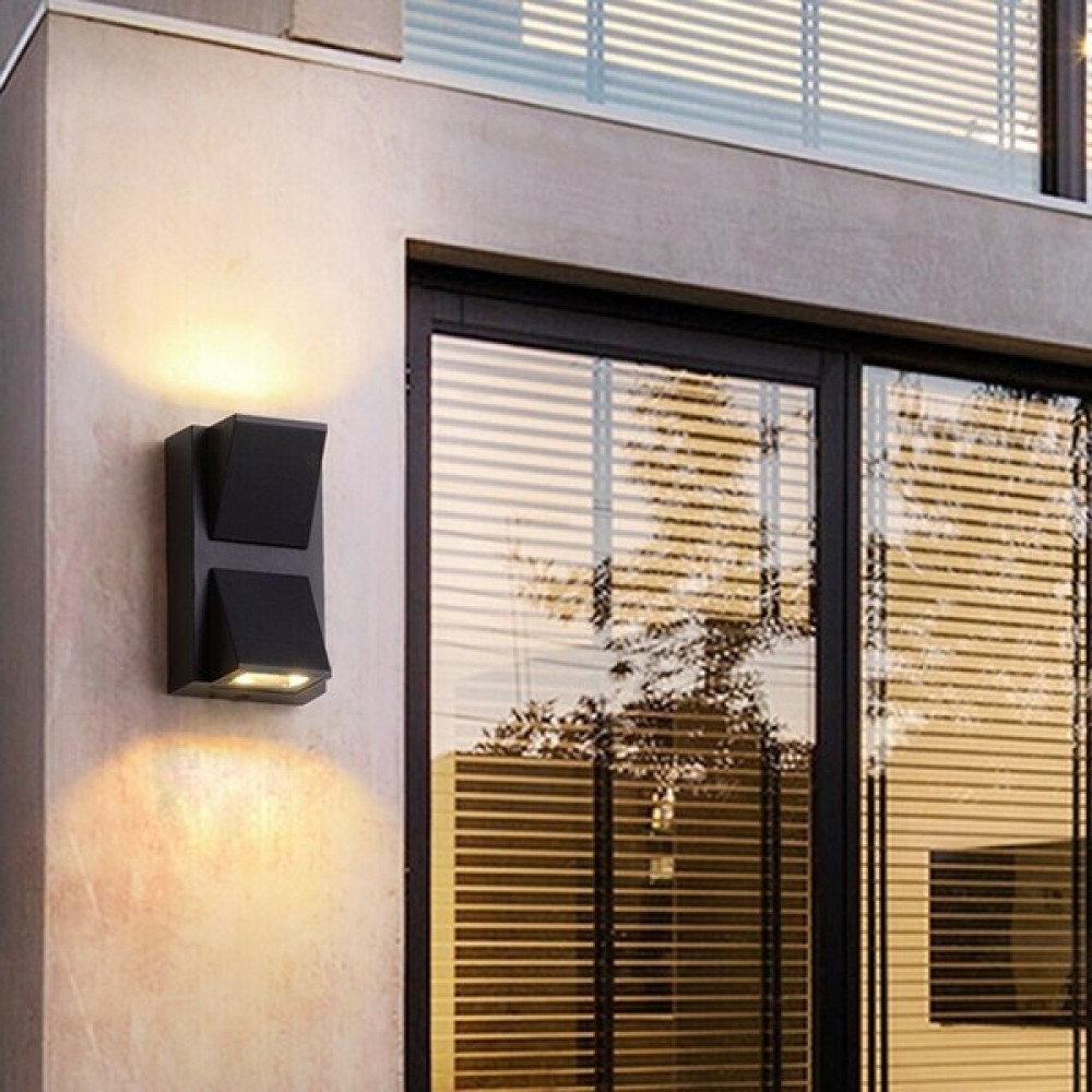 Sekatech Cata Modern Duvar LED Aplik 7W Gün Işığı Çift Yön Dış Mekan Aplik - Siyah Aplikler Fiyatı
