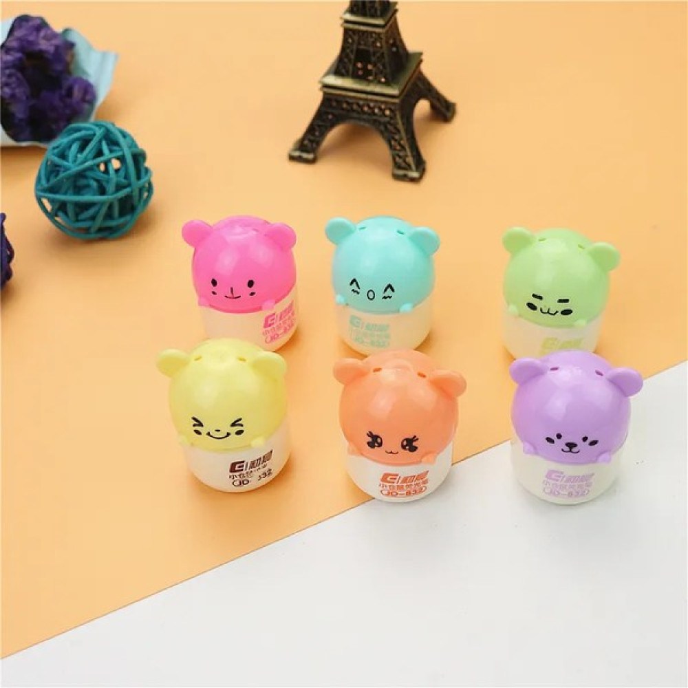 Şeker Ofisi Sevimli Mini Hamster Fosforlu Kalem Seti Keçe Uçlu Kalem Fiyatı