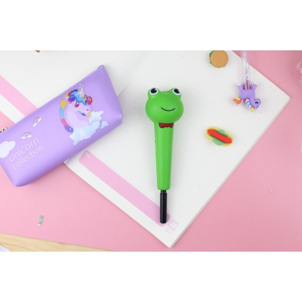 Şeker Ofisi Squishy Kalem Papyonlu Kurbağa Jel Mürekkepli (Roller) Kalem Fiyatı