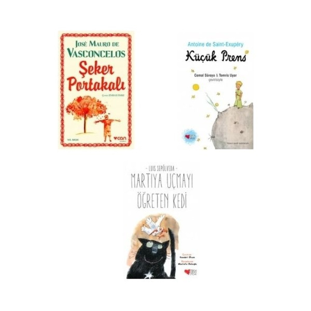 Şeker Portakalı - Küçük Prens - Martıya Uçmayı Öğreten Kedi - Antoine De Saint-Exupéry - Jose Mauro De Vasconcelos - Luis Sepulveda Çocuk Klasikleri Fiyatı