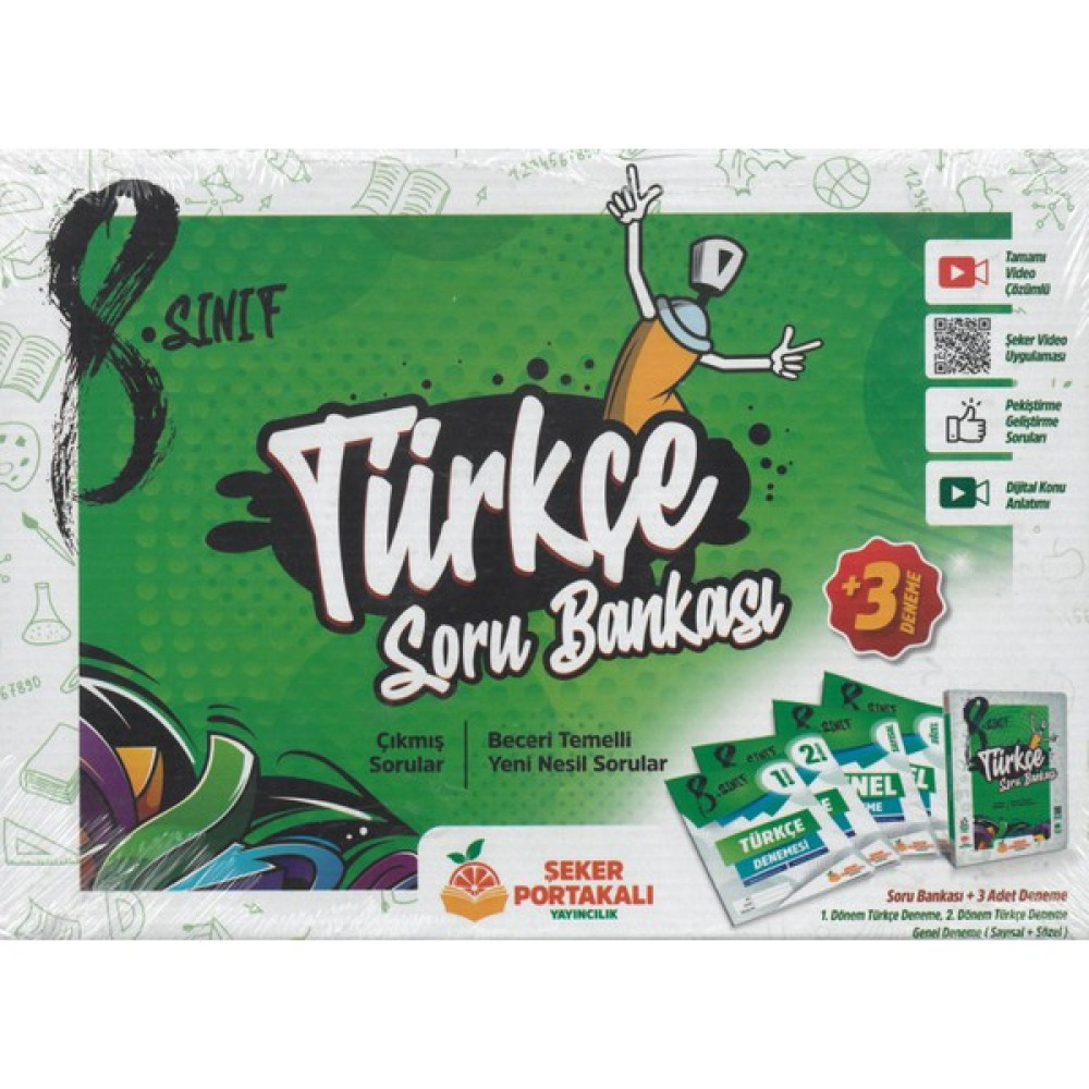 Şeker Portakalı Yayıncılık Şeker Portakalı 8.sınıf Türkçe Kutulu Soru Bankası Kitabı Kaynak Kitapları Fiyatı