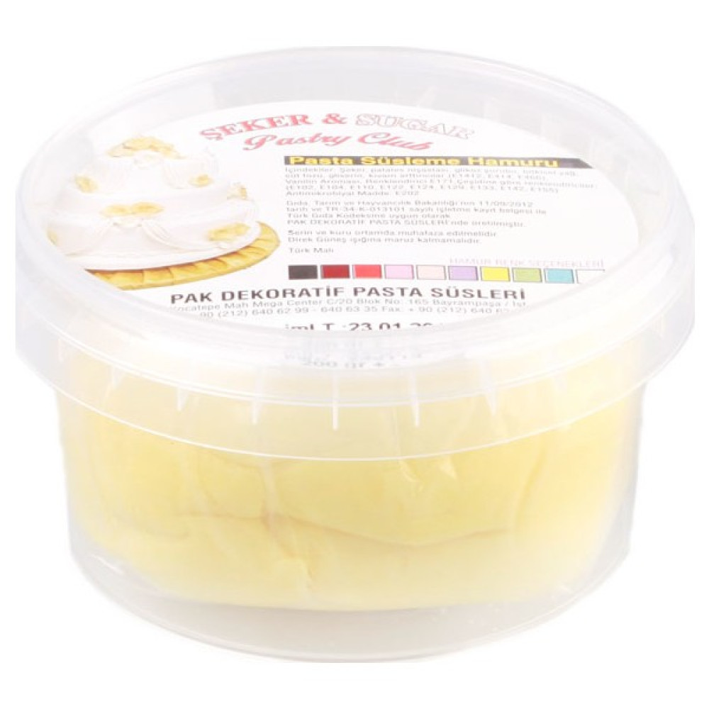 Şeker & Sugar Şeker Hamuru Sarı 200 gr Diğer Fiyatı