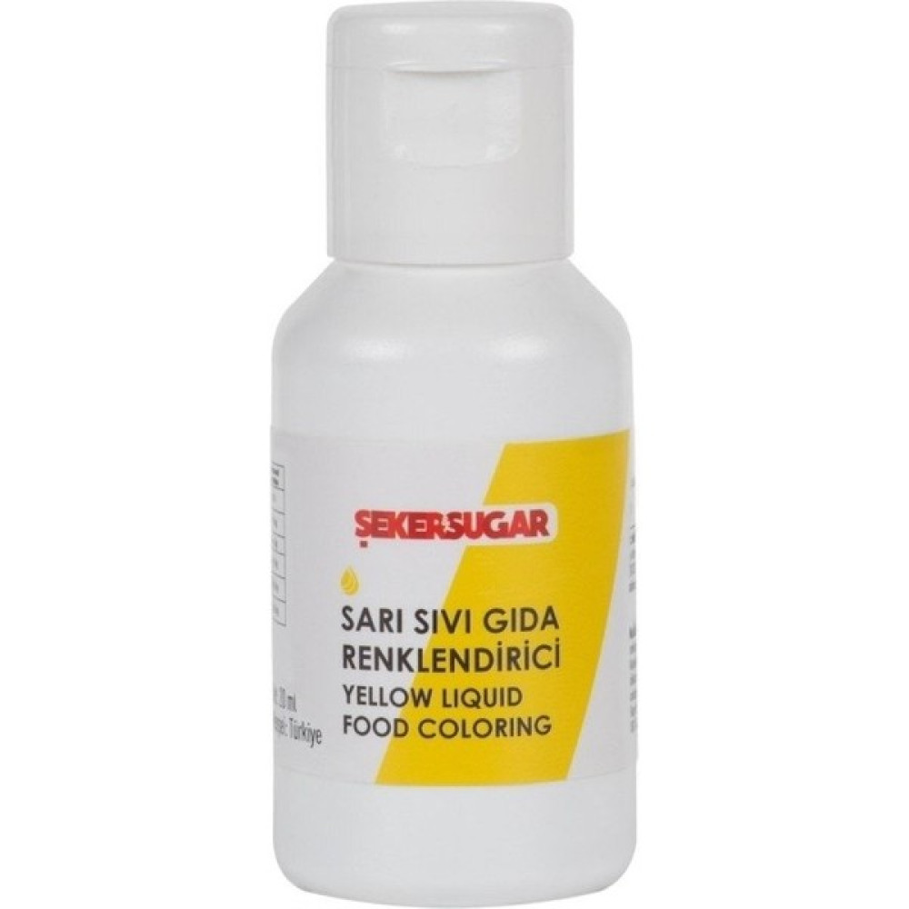 Şeker & Sugar Şeker & Şugar Sarı Sıvı Gıda Boyası 20 ml - 1 Adet Diğer Fiyatı